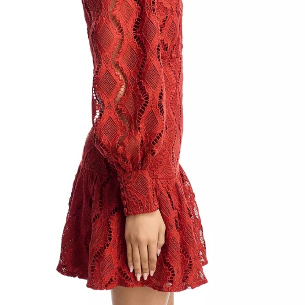 Aqua - Wavy Lace Dress - Exclusive 70's Collection - Sz M - NWT - Picture 5 of 5